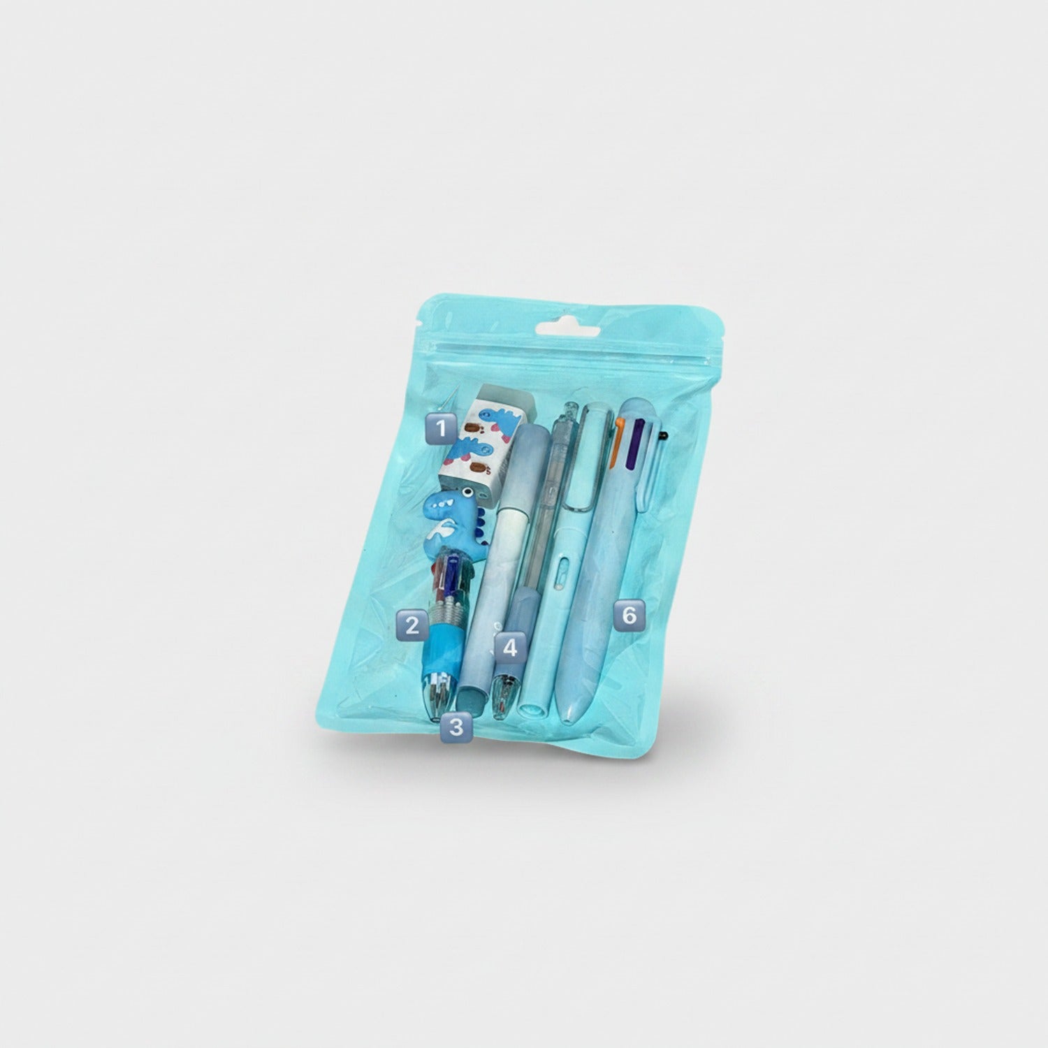 Pink Pen Set With Cute Charms