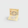 Floral Wreath Pop-Up Greeting Card With Stars