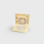 Floral Wreath Pop-Up Greeting Card With Stars