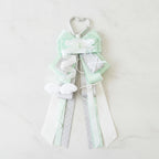 Ribbon Bow Bag Charm - Sage Green