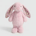Pink Floral Bunny Plush Toy With Flower Ears – novelty & toys (view 1)
