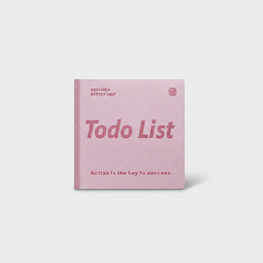 Pink Todo List Motivational Notebook