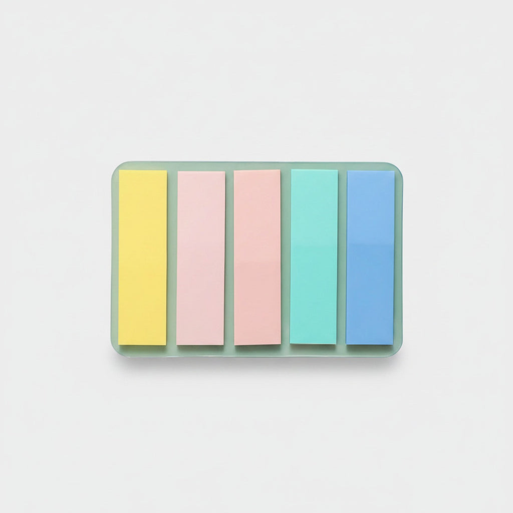 Pastel Sticky Note Organizer Tray Set