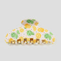 Citrus Fruit Printed Gold Hair Claw Clip
