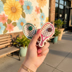 Tennis Racket Hair Claw Clips Pair