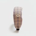Plaid Headband With Bow Charm Detail
