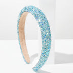Glitter Sparkle Padded Headband Turquoise