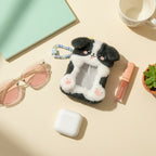 Black And White Puppy Phone Charm Strap