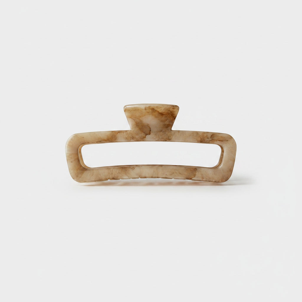Tortoiseshell Rectangular Hair Claw Clip
