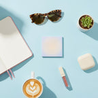 Pastel Lemon Gradient Square Notebook