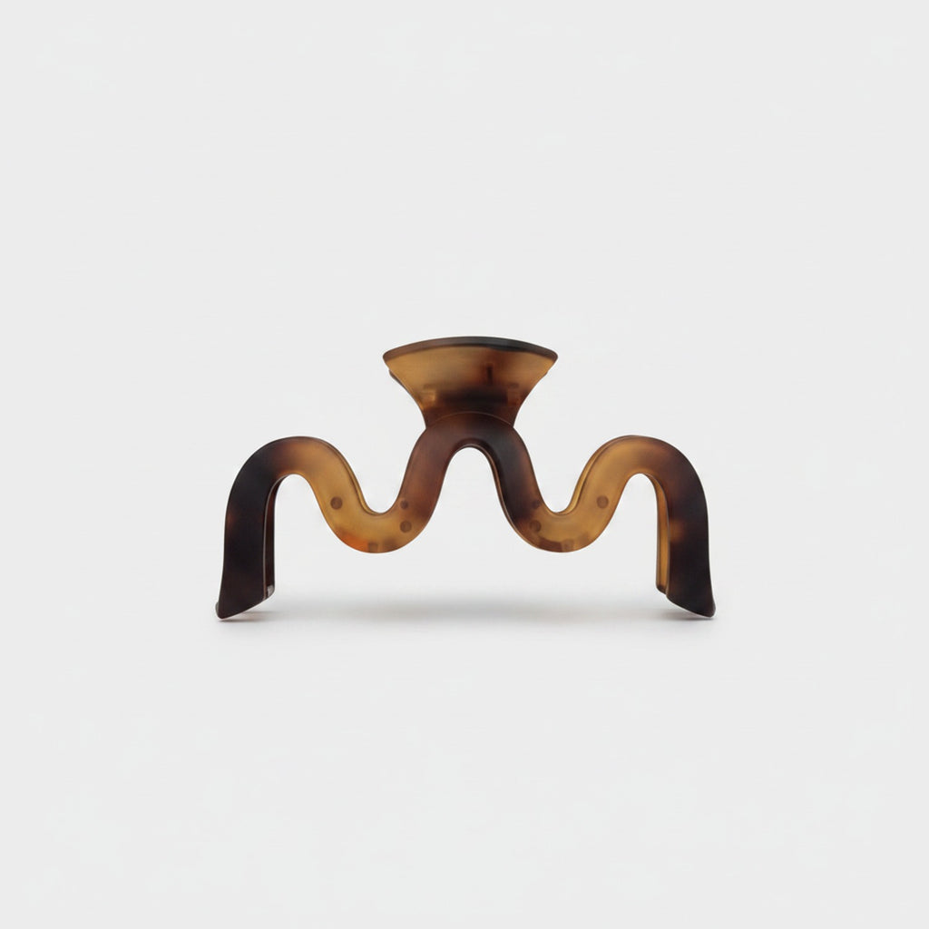 Tortoiseshell Wavy Hair Claw Clip