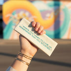 Ribbed Cream Motivational Message Hairband
