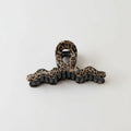 Leopard Print Hair Claw Clip with Black Grip