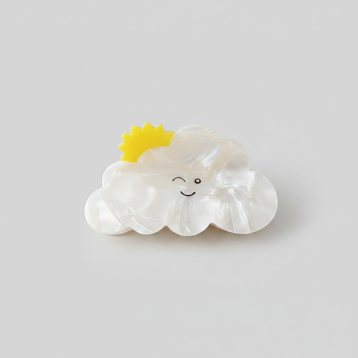 Cloud Hair Claw With Yellow Star Charm