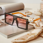 Square Oversized Gradient Pink Sunglasses