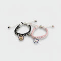 Braided Teddy Bear Charm Friendship Bracelets Set