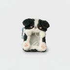 Black And White Puppy Phone Charm Strap