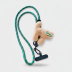 Cute Bear Plush Phone Charm Strap Teal