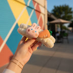 Fluffy Cloud Bunny Carrot Hairband Set