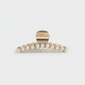 Pearl Beaded Gold Hair Claw Clip