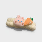 Fluffy Cloud Bunny Carrot Hairband Set