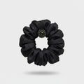 Black Sparkle Flower Hair Claw Clip