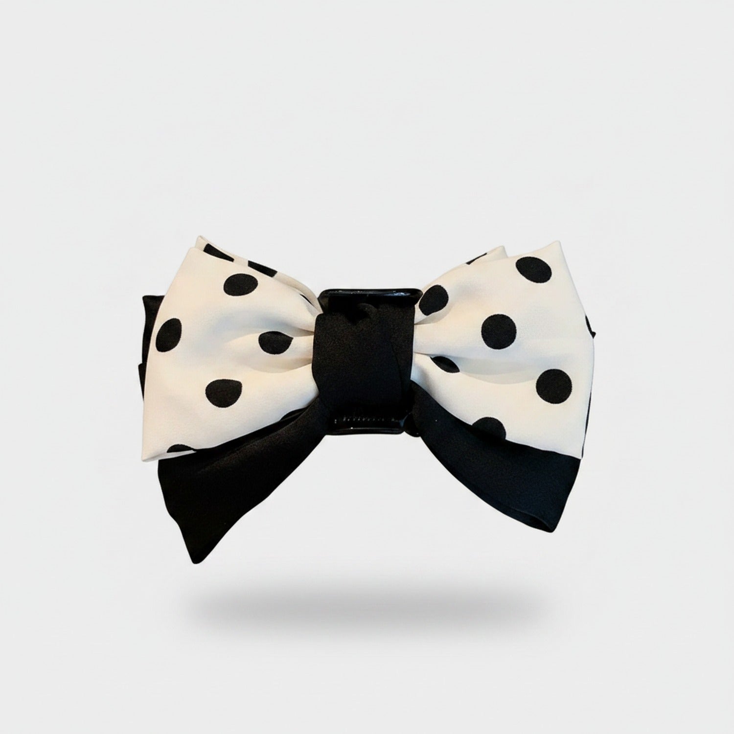 Black Polka Dot Hair Claw Clip