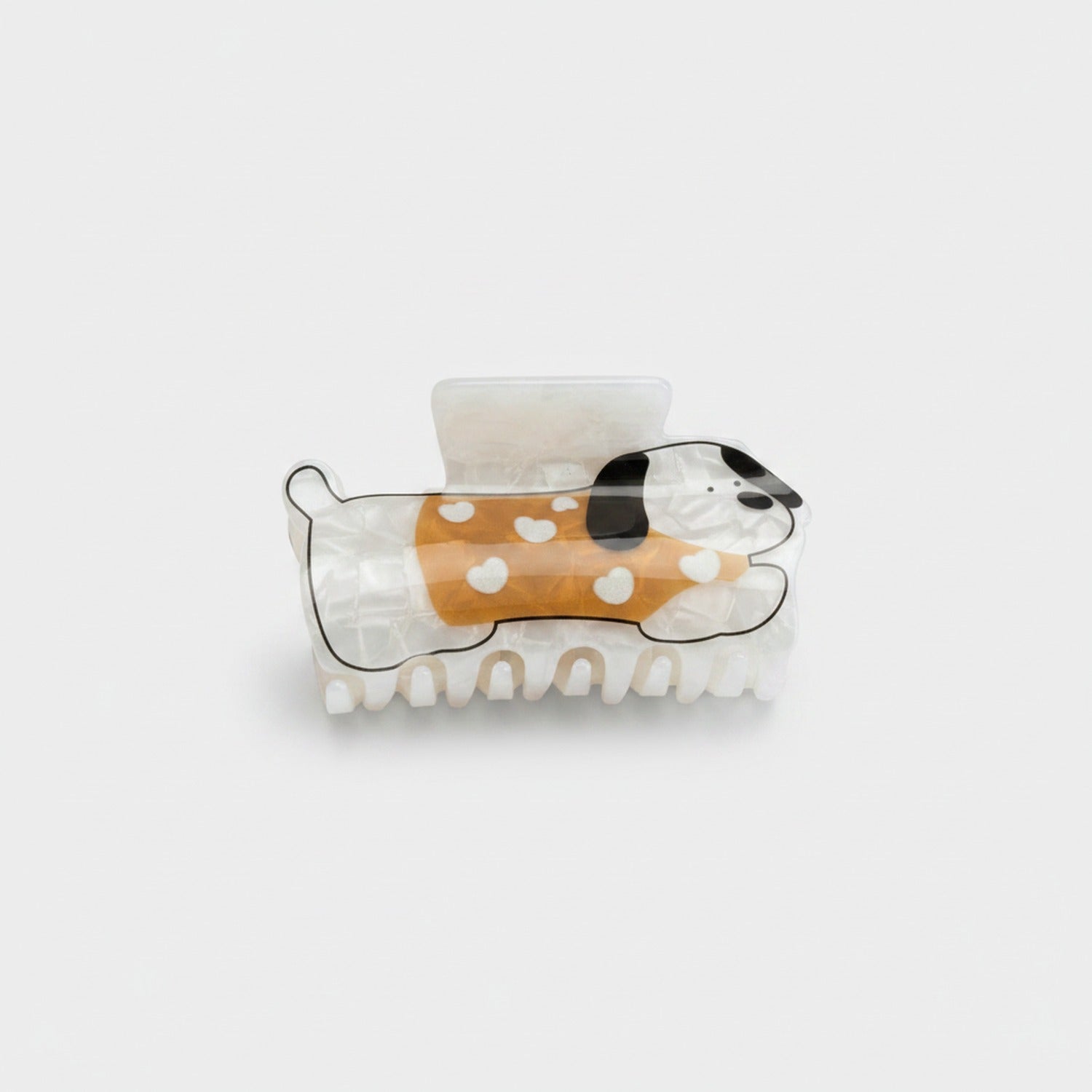 Puppy Polka Dot Hair Claw Clip