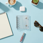 Clear Spiral Notebook With Metal Snap Closure