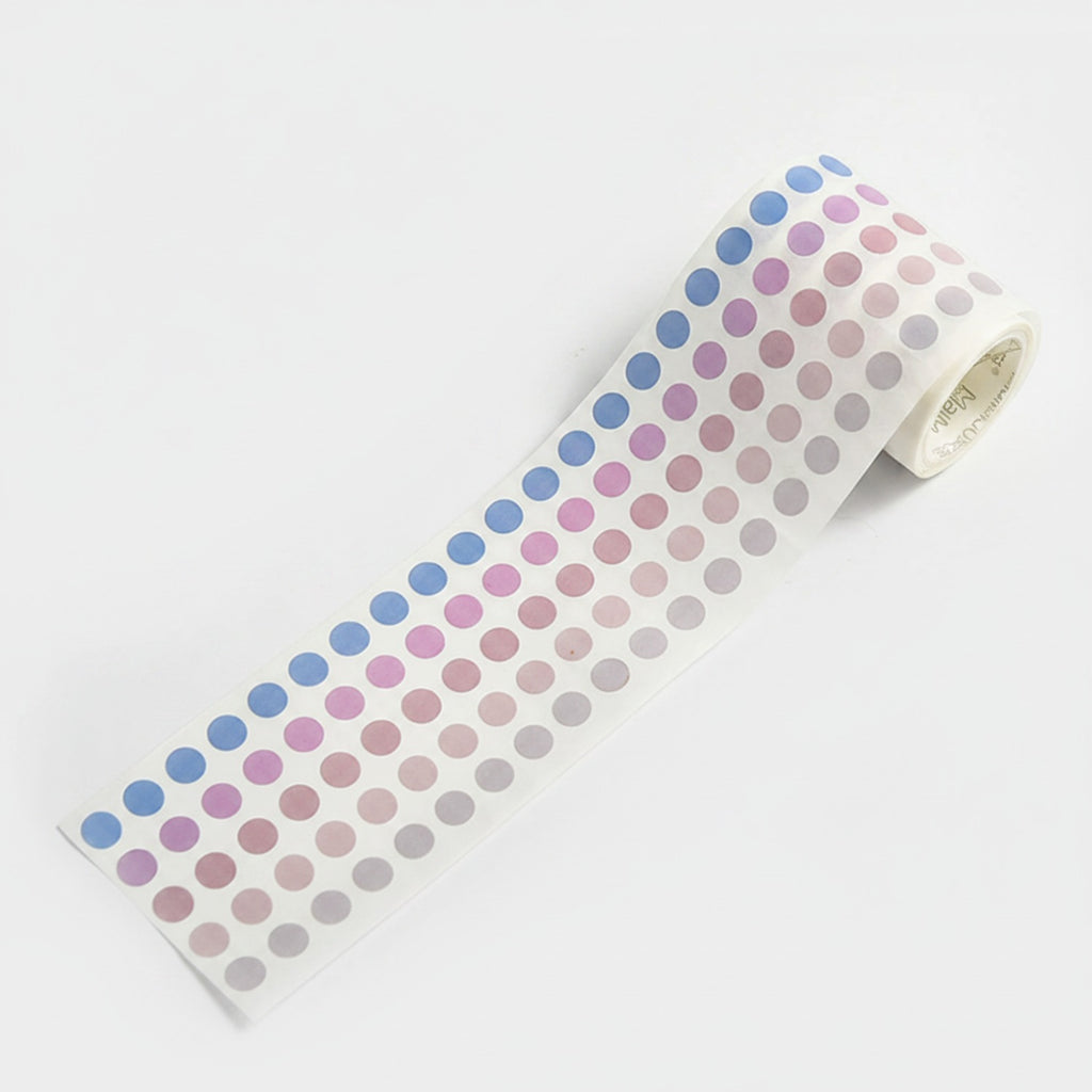 Ombre Color Gradient Dot Sticker Roll