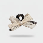 Lace Hair Claw With Pearl Center