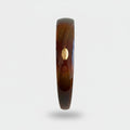 Tortoiseshell Brown Oval Gold Inlay Headband