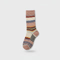 Colorblock Geometric Knit Crew Socks