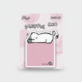 Playful Cat Pink Sticky Note Pad