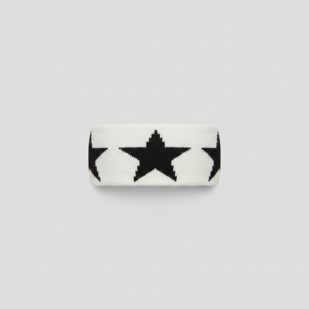 Black And White Star Knit Hairband
