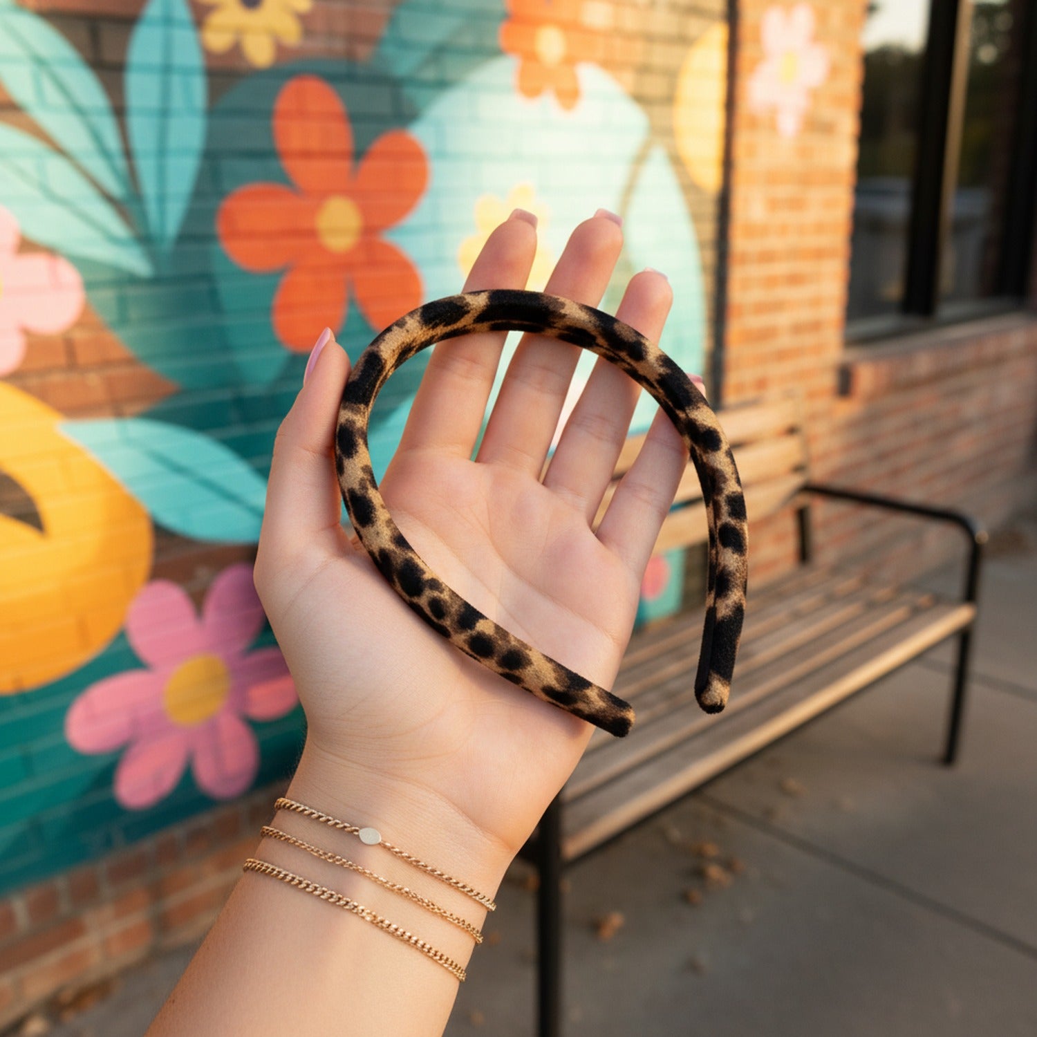 Leopard Print Padded Headband