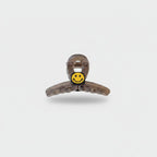 Smiley Face Brown Tortoiseshell Hair Claw