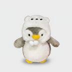 Adorable Penguin Plush Toy With Bear Hood