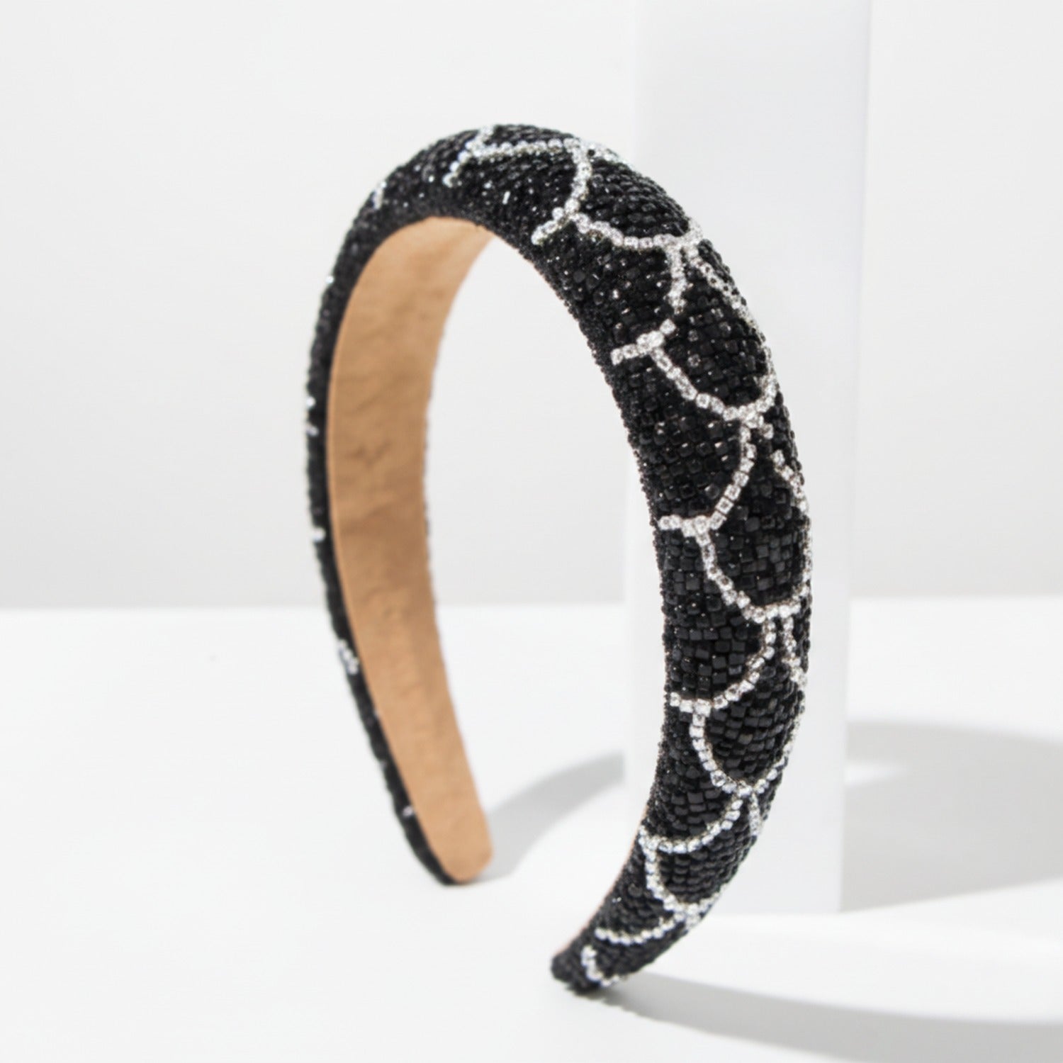 Glitter Padded Headband Pink Sparkle