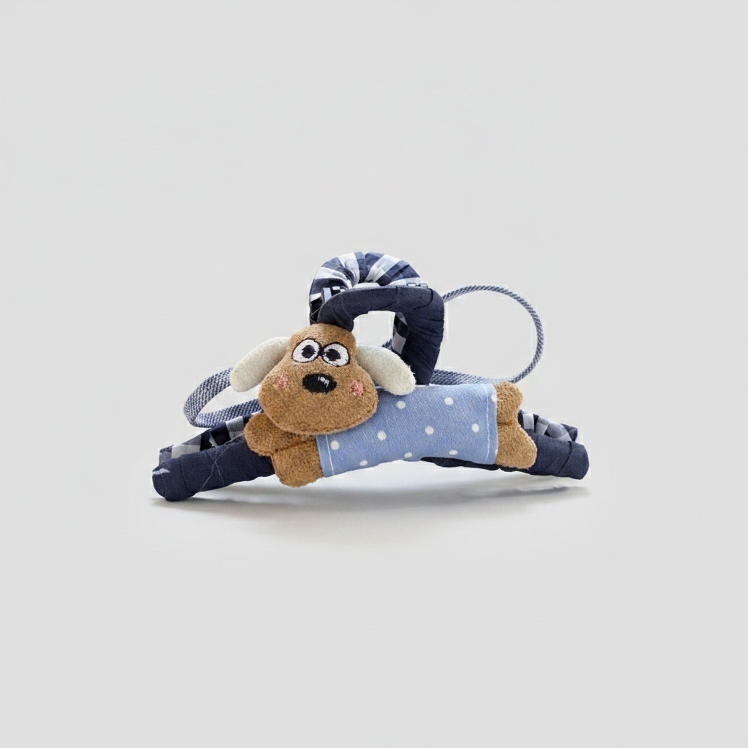 Puppy Rope Hair Claw Clip Blue