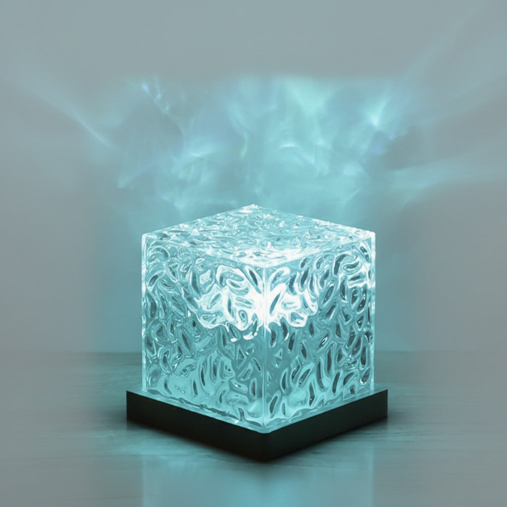 Crystalline Ice Cube Light-Up Desk Lamp