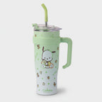 Cute Character Insulated Tumbler With Straw Green