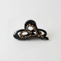 Leopard Print Black Hair Claw Clip