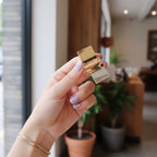 Gold Square Mirror Block Earrings