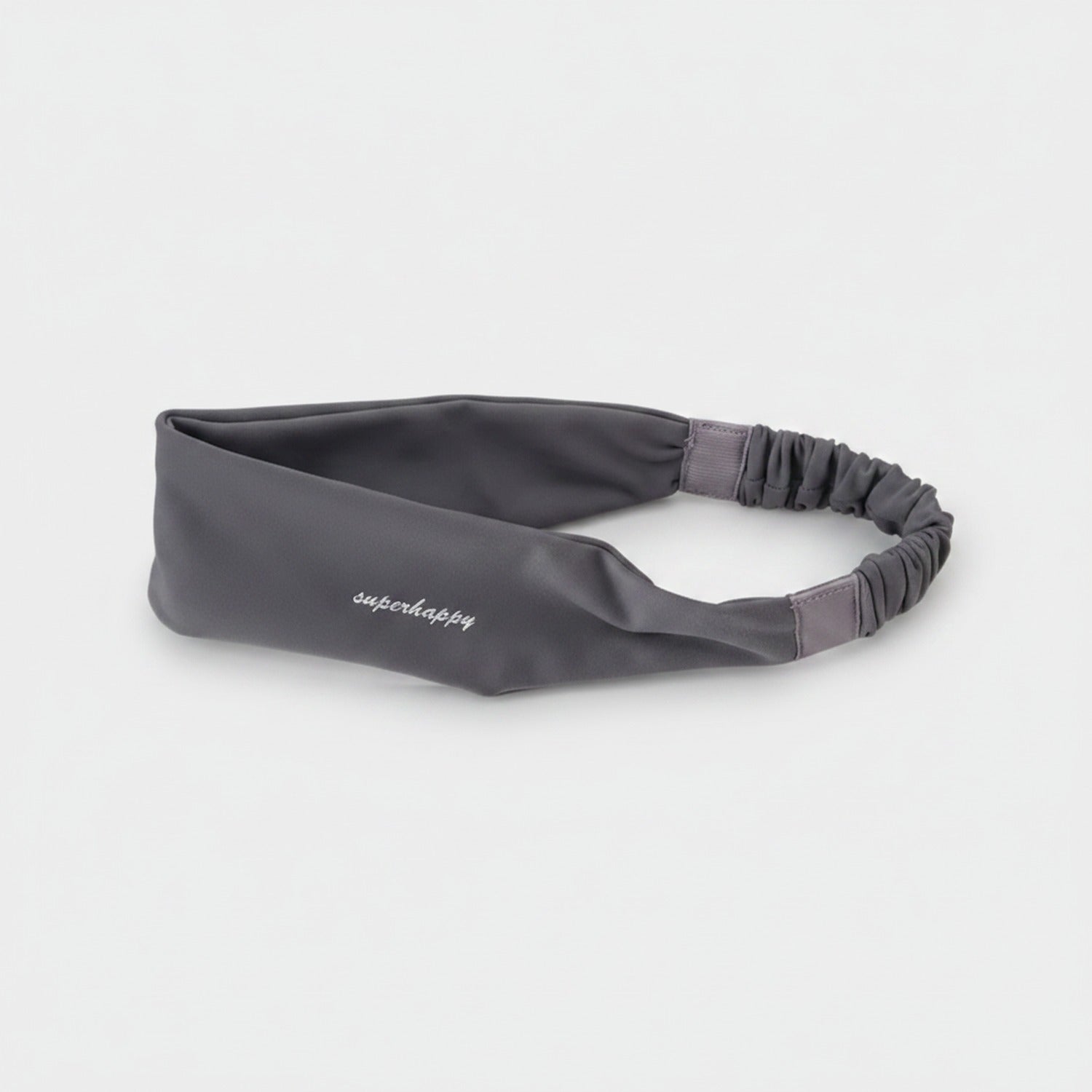 Black Ruched Stretchy Hair Wrap Headband