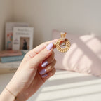 Woven Rattan Circle Drop Earrings