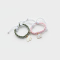 Braided Rope Charm Bracelets With Adjustable Drawstring