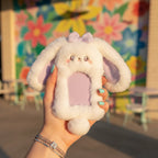 Fluffy Purple Bunny Ear Phone Charm