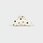 Heart Beaded Cream Pearl Hair Claw Clip
