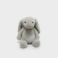 Soft Grey Plush Bunny Stuffed Animal Toy